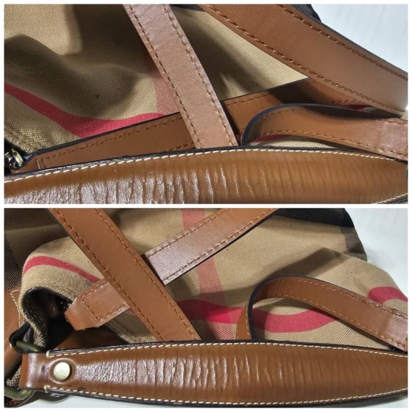 Authentic Burberry Ashby House Checked Hobo Bag & Pochette - Picture 11 of 16